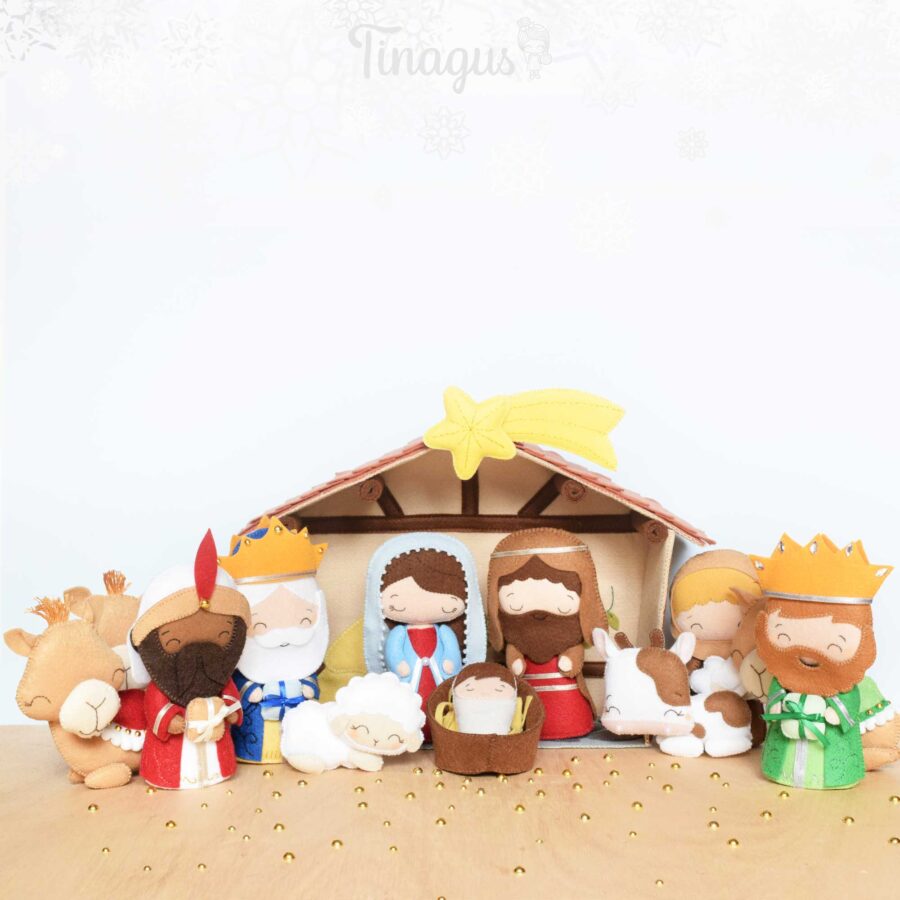 Navidad en fieltro- Pesébre