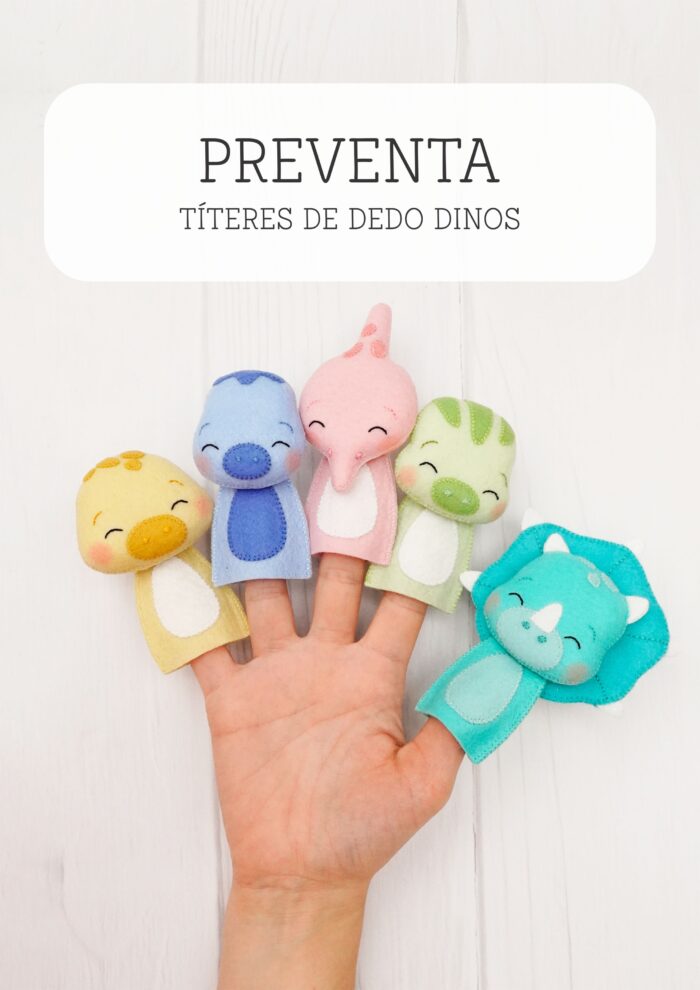 TÃteres de dedo Dinosaurios